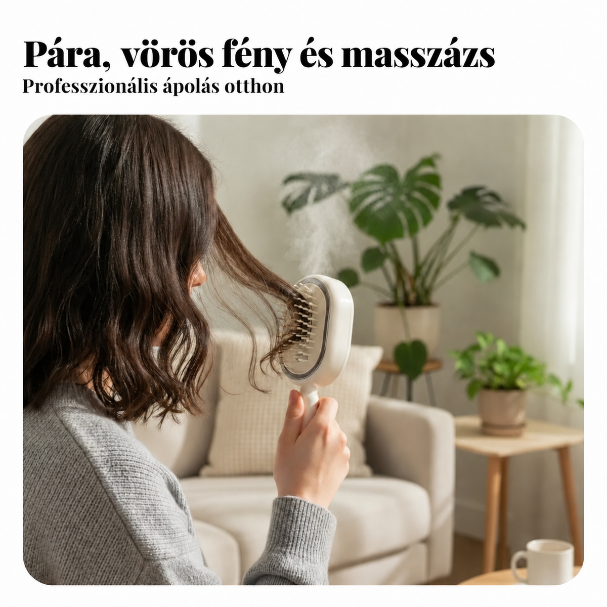 BILLHOL® ✨ Elektrický rozprašovací kartáč na vlasy 5 v 1 – Hladké, lesklé vlasy bez krepatění | Rozčesává, masíruje a osvěžuje