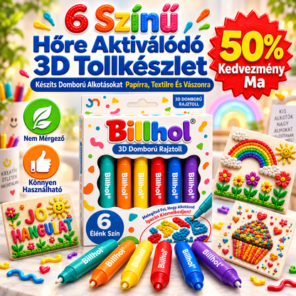 Rendelj Ma És Spórolj 50%-ot丨𝐁i𝐥𝐥𝐡𝐨𝐥® 3D Domborműves Művészeti Toll – Alakítsd A Sík Rajzokat Tapintható 3D Alkotásokká