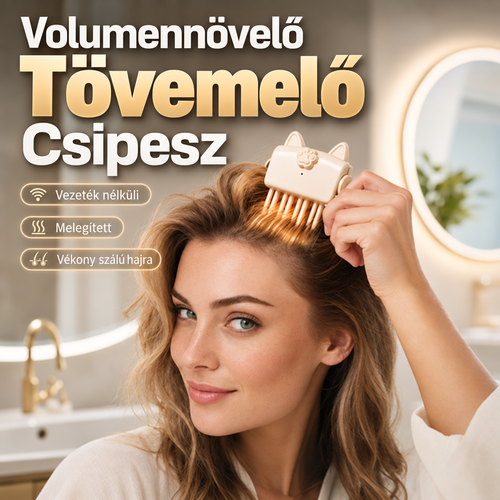 🎉Több mint 50 000 eladott darab |  BILLHOL® 🙆‍♀️HajTőEmelő – Prémium vezeték nélküli hajtőemelő hajcsat a látványosan dúsabb, természetesen megemelt hajtövekért
