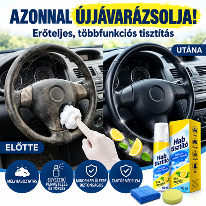 【Csak ma 80% KEDVEZMÉNY】Creawel®🔥4 az 1-ben univerzális enzimes habtisztító｜Konyhához, autóbelsőhöz, kanapéhoz és cipőhöz – egy flakon mindenre