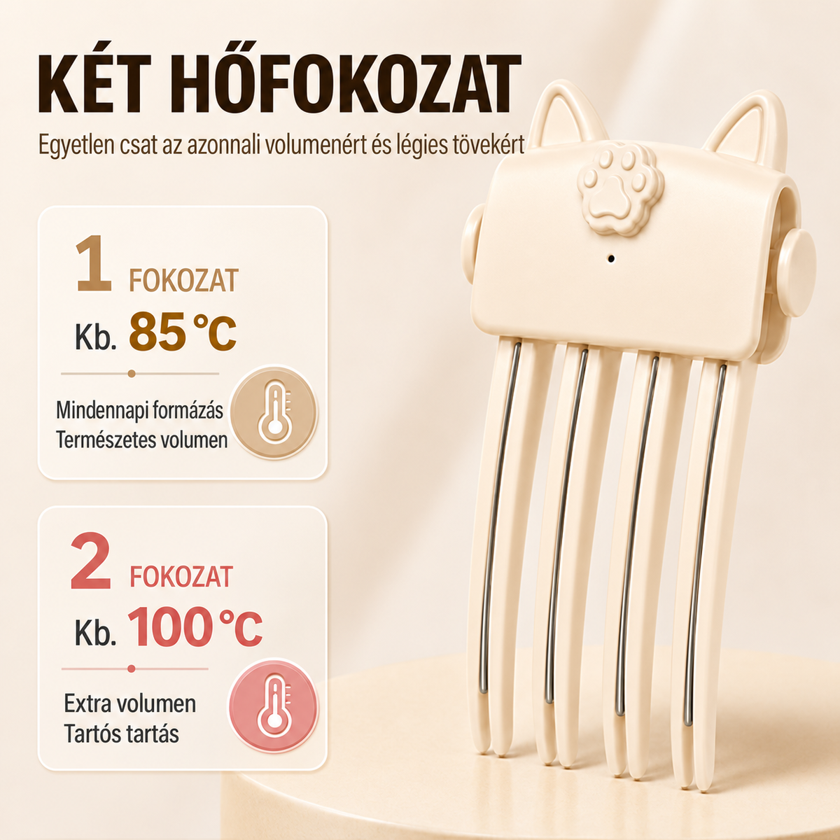 🎉Több mint 50 000 eladott darab |  BILLHOL® 🙆‍♀️HajTőEmelő – Prémium vezeték nélküli hajtőemelő hajcsat a látványosan dúsabb, természetesen megemelt hajtövekért