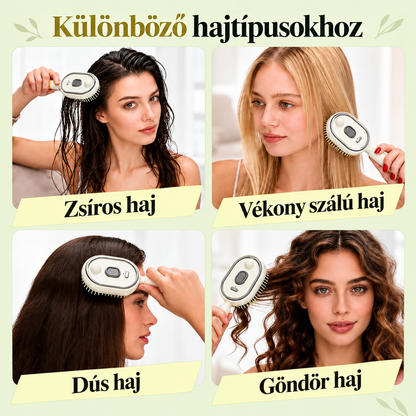 BILLHOL® ✨ Elektrický rozprašovací kartáč na vlasy 5 v 1 – Hladké, lesklé vlasy bez krepatění | Rozčesává, masíruje a osvěžuje