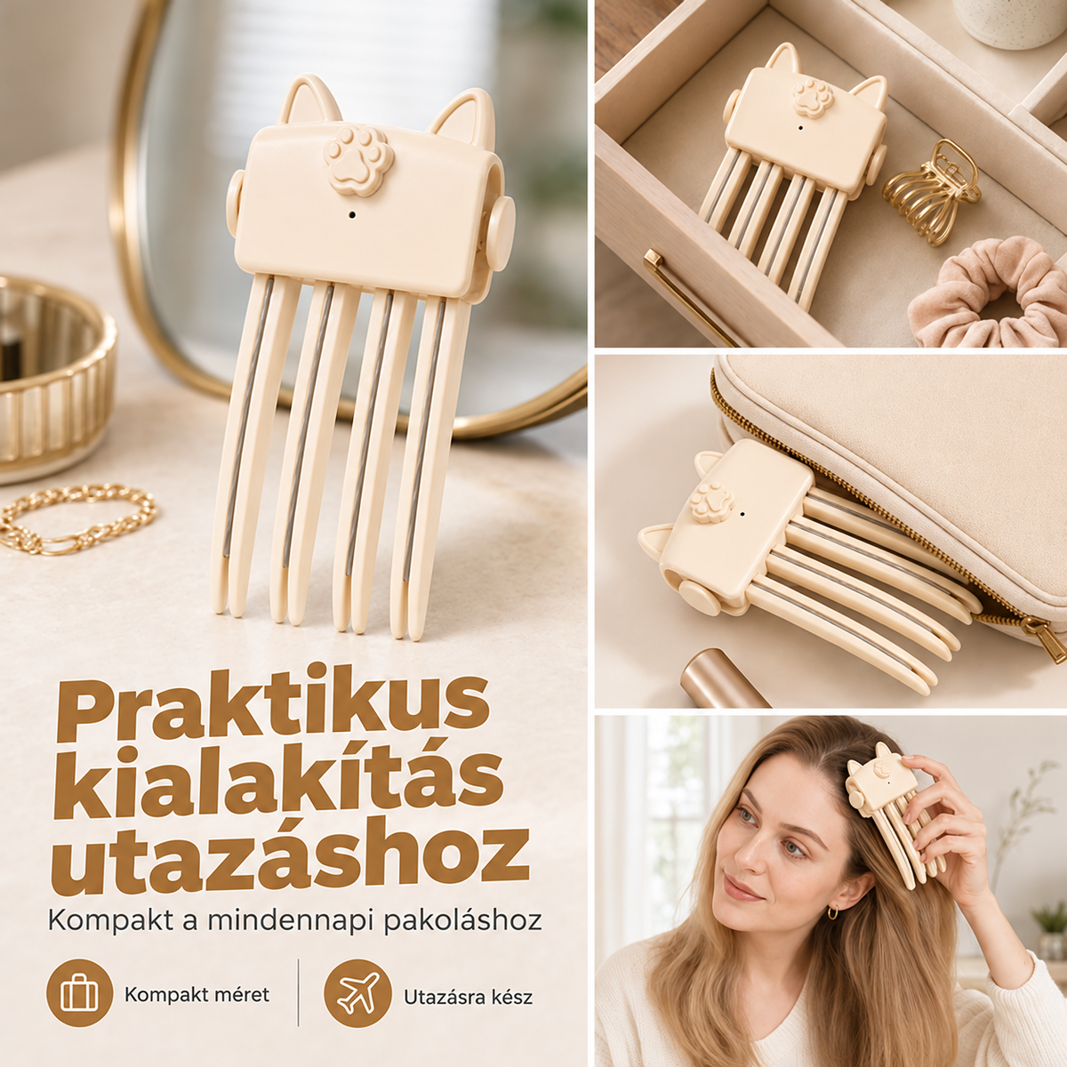 🎉Több mint 50 000 eladott darab |  BILLHOL® 🙆‍♀️HajTőEmelő – Prémium vezeték nélküli hajtőemelő hajcsat a látványosan dúsabb, természetesen megemelt hajtövekért
