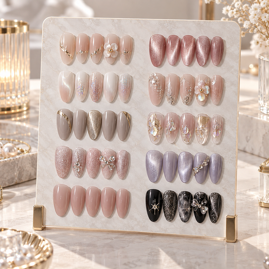 Marble Nail Swatch Display Board